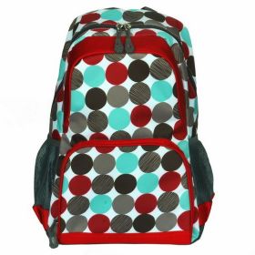 bBlancho [Colorful Dots] Fashion Multipurpose Student School Bag / Backpack / Dayback - Polyester