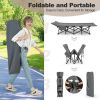 Folding Camping Cot with Carry Bag Cushion and Headrest