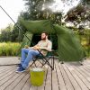 84.6*34.5*49.2in military green camping tent with tent storage bag and adjustable leg brackets with camp bed