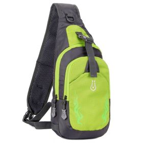 Chest Crossbody Bag Shoulder Bag for Men Travel Sports Gym (Color: Green)