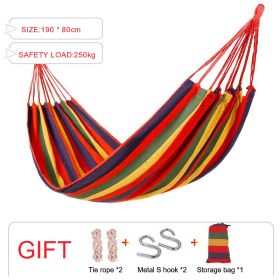 Sleeping hammock Outdoor Parachute Camping Hanging Sleeping Bed Swing Portable Double Chair wholesale (Color: Basic colorful)