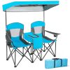 Portable Folding Camping Canopy Chairs with Cup Holder