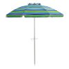 u6.5 Feet Beach Umbrella with Carry Bag without Weight Base