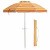 u6.5 Feet Beach Umbrella with Carry Bag without Weight Base