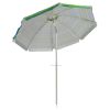 u6.5 Feet Beach Umbrella with Carry Bag without Weight Base