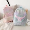 Mermaid Kids Backpack, Sparkly Sequins Backpack for Girls