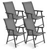 4-Pack Patio Folding Chairs Portable for Outdoor Camping