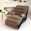 Relax in Comfort Anywhere: 1pc Plush Inflatable Deck Chair Lounger Sofa