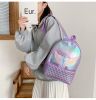 Mermaid Kids Backpack, Sparkly Sequins Backpack for Girls