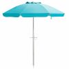 u6.5 Feet Beach Umbrella with Carry Bag without Weight Base