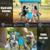 Portable Folding Camping Canopy Chairs with Cup Holder