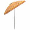 u6.5 Feet Beach Umbrella with Carry Bag without Weight Base