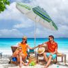 u6.5 Feet Beach Umbrella with Carry Bag without Weight Base