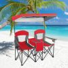 Portable Folding Camping Canopy Chairs with Cup Holder